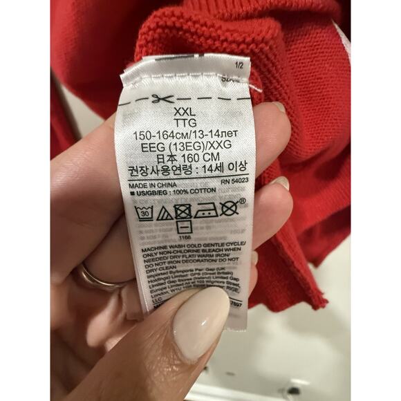 NWOT Gap Kids Disney Mickey Mouse Red Sequin Sweater Limited Edition xXl 2311 - Picture 7 of 11